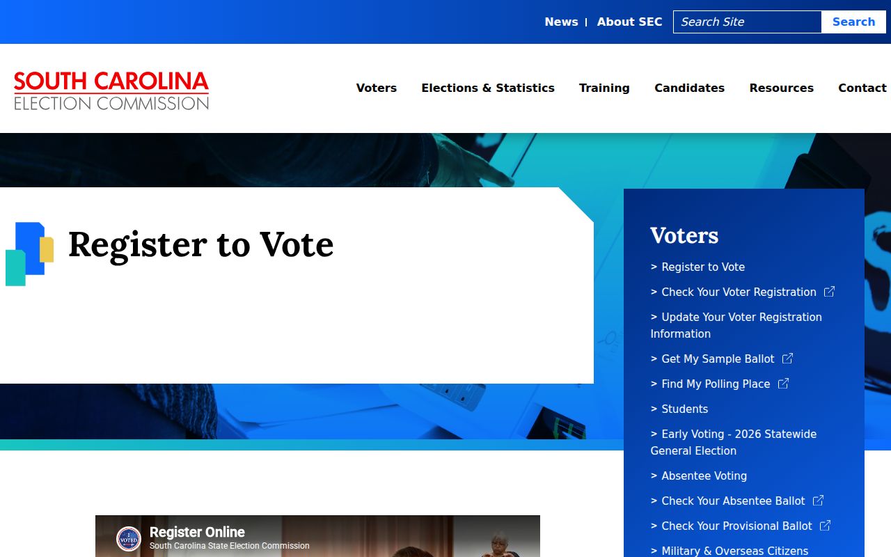 South Carolina resident lookup: MySCVotes asks for name, county and date of birth